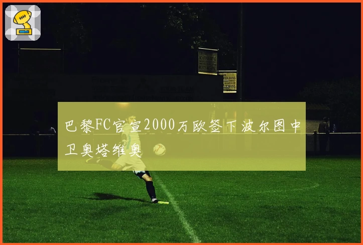 巴黎FC官宣2000万欧签下波尔图中卫奥塔维奥
